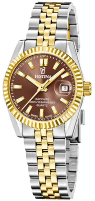 Festina F20088/3 Damenuhr Bicolor / Dunkelbraun 10 bar 1
