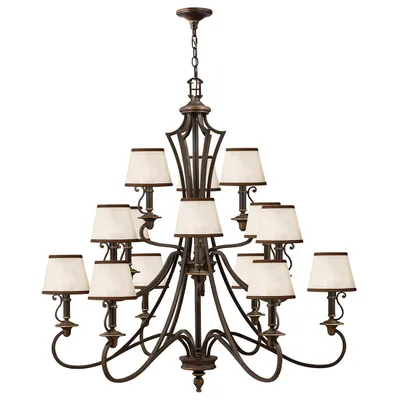 Produktbild von Elstead Plymouth Kronleuchter E14 15-fach Ältere Bronze