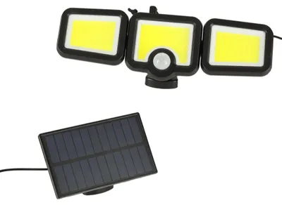 Obrázek produktu pro KIK KX3091 Solární LED lampa s čidlem pohybu a soumraku 3 v 1, 6500 lm, 17,1 W