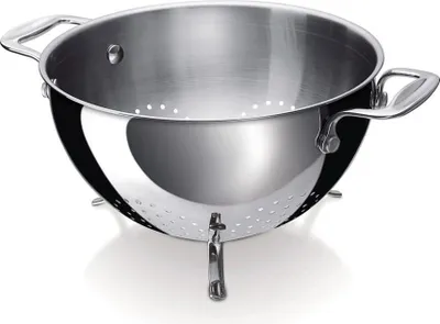 Immagine prodotto di Colapasta in acciaio inox da 22 cm - resistente e pratico - 1 pezzo