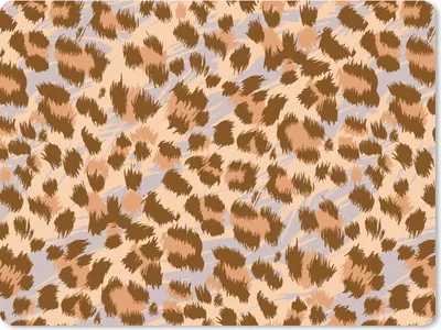 Produktbild von MuchoWow® Mauspad Mousepad Tierdruck - Panther - Braun - Muster 23x19 cm - Mousepads - Maus Mat - Pad - Mausunterlage - Schreibtischunterlage - Mauspad