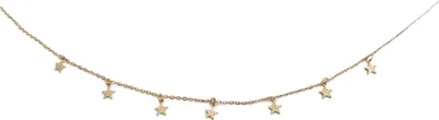 Produktbild von Damenmode fünfzackige Sterne Anhänger Charm Halskette Kette Halsband Schmuck Geschenk-Golden