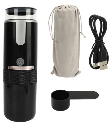 Tragbare Kaffeemaschine, 2-in-1, Kapseln & Pulver, wiederaufladbar, 1200 mAh