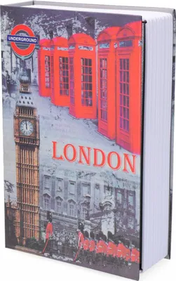 Zdjęcie produktu dla Sejf bankowy w kształcie książki Micel CFC08 M13403 London szary stalowy