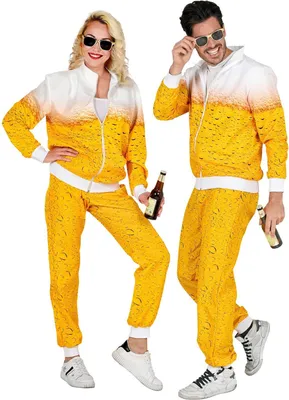 Produktbild von Bier Trainingsanzug für Sie und Ihn  Jogginganzug Gr. S bis 3XL - Bieranzug L – 180-187 cm