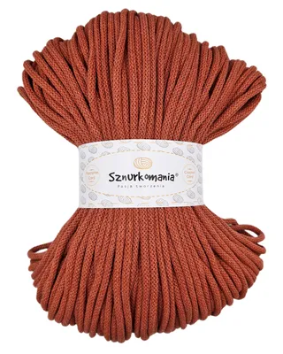 Produktbild von Baumwollkordel mit einem Kern 5mm 100m, Makrameegarn, Makrameekordel, Häkelkordel, Makrameekordel, Naturgarn, 5mm Kordel, geflochtene Baumwollkordel