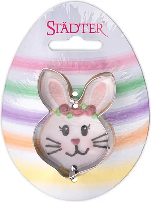 Produktbild von Städter - Premium Ausstechform - Hasegesicht 6,5 cm - Einzigartiger Ausstecher - Perfekt für Kreative Backkreationen für Ostern