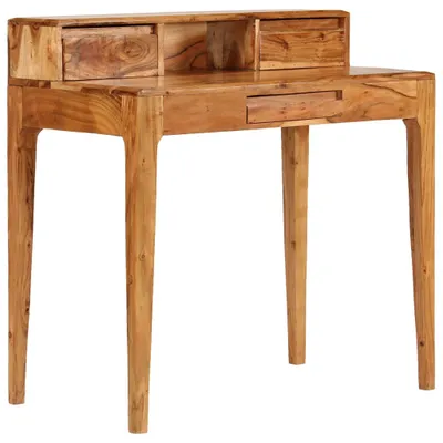 Image de Bureau avec tiroirs Bois massif 88 x 50 x 90 cm