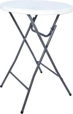 Produktbild von Famanu Stehtisch Stabil - Rund - Weiß/Grau