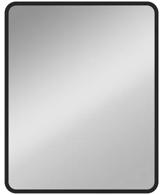 Produktbild von Wandspiegel 50 x 40 cm Dekorativer Hängespiegel mit Metallrahmen für Schlafzimmer Badezimmer Wohnzimmer Schwarz