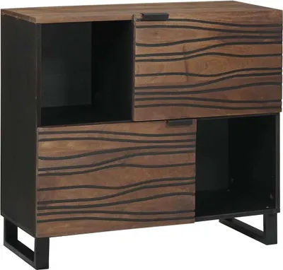 Image de Buffet Marron 80 x 33 x 75 cm bois de manguier massif