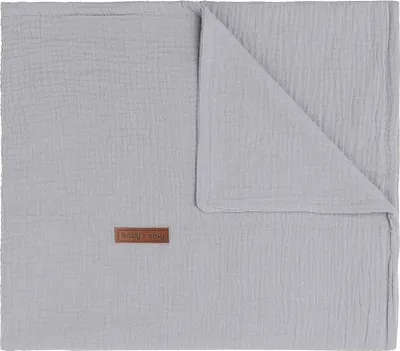 Produktbild von Baby's Only Gitterbettdecke Breeze - Grau - 100x135 cm