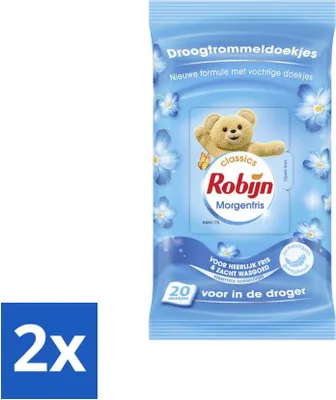 Produktbild von Robijn - Morgenfris - Trocknertücher - 20 Tücher - Vorteilspack - 2 Stücke