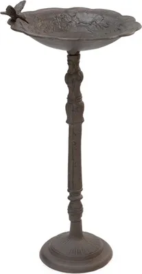 Obrázek produktu pro Moritz ptačí lázeň Ø 36 cm x 72 cm litinová divoká ptačí lázeň ptačí pítko ptačí miska