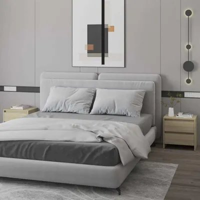 Produktbild von vidaXL Nachttische 2 Stk. Sonoma-Eiche 45x34,5x44,5 cm Holzwerkstoff