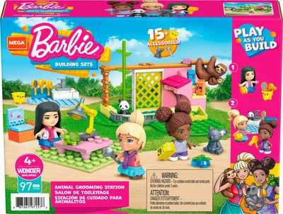 Image de Jeu de construction Mega Barbie Animal Care - 97 blocs de construction