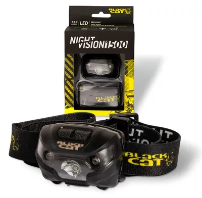 Produktbild von Black Cat Night Vision 1500 black/green - Kopflampe