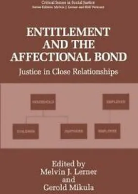 Produktbild von Entitlement and the Affectional Bond