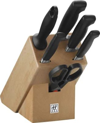 Immagine prodotto di Set di coltelli ZWILLING Four Star (blocco, forbici, 4 coltelli, affilacoltelli)