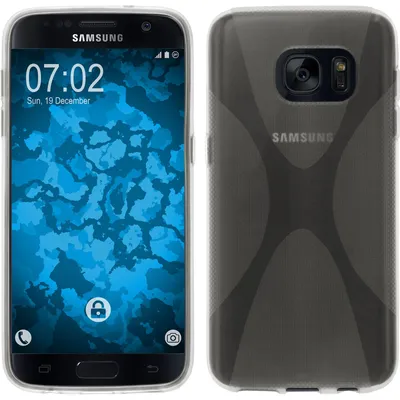 Produktbild von PhoneNatic Case kompatibel mit Samsung Galaxy S7 - clear Silikon Hülle X-Style + 2 Schutzfolien