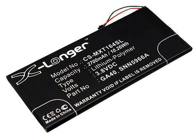 Produktbild von Akku für Motorola GA40 Li-Pol 3,8 Volt 3000 mAh schwarz.