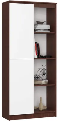 Produktbild von Funktionales Standregal mit Tür und 8 Fächern - Regal mit viel Stauraum