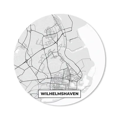 Produktbild von MuchoWow® Mauspad Mousepad Stadtplan - Deutschland - Karte - Wilhelmshaven 40x40 cm - Mousepads - Maus Mat - Pad - Mausunterlage - Schreibtisch Accessoires