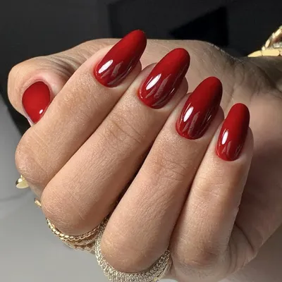 Produktbild von Press on Nails Mittel Mandel Weinrot 24 Stück Künstliche Fingernägel Zum Aufkleben