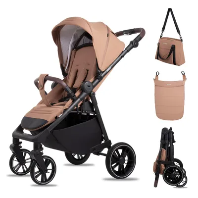 Produktbild von BabyLux ROLLE Kinderwagen, leichter, faltbarer City-Kinderwagen, Zubehör