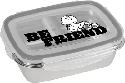 Produktbild von Brotdose Peanuts Be a Friend 850ml Edelstahl