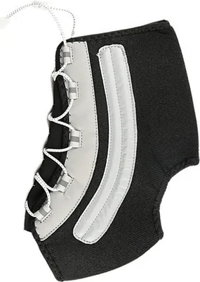 Produktbild von INF Knöchelbandage mit Federstreifen Grau+Schwarz