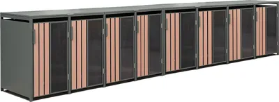 Image de Westmann Status 8 Box pour poubelles en métal 8x240 L Anthracite