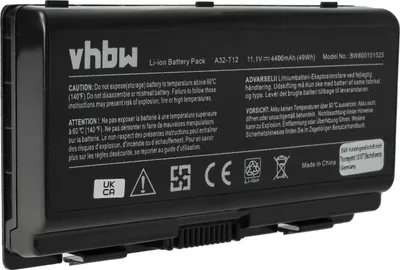 Produktbild von vhbw Akku kompatibel mit Asus X-Serie X51, X51H, X51R, X51L, X51RL Notebook (4400 mAh, 11,1 V, Li-Ion)