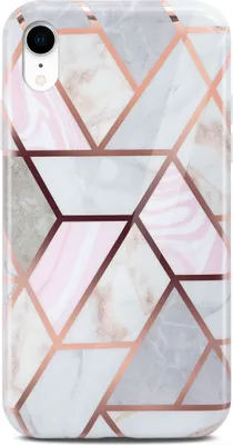Produktbild von ONEFLOW® Sense Case kompatibel mit Apple iPhone XR - Hülle in Marmor Optik, Thrill
