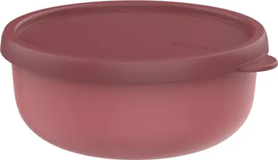 Vorratsdose mit Deckel, 750 ml, rund, mauve, mikrowellengeeignet