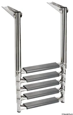 Immagine prodotto di Scala da bagno allungabile a 5 gradini con telaio tubolare ovale, 1 pezzo
