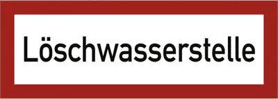 Produktbild von Dreifke® Schild Löschwasserstelle, Alu, 297x105 mm