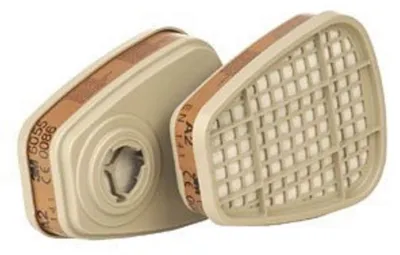 Image de 3M A2 6055, lot de 2, couleur beige, dimensions : 17 x 10 x 7 cm