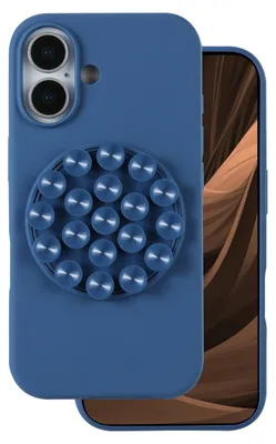 Zdjęcie produktu dla Nakładka Silicone Stick Do Iphone 16 6,1" Niebieska