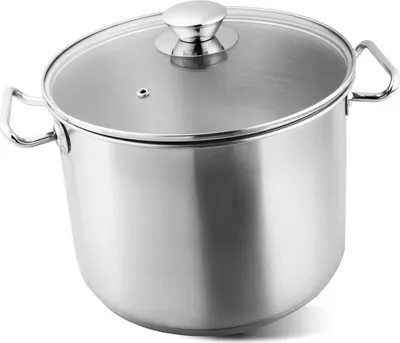 Obrázek produktu pro Hrniec MagicHome Chloe, 24 cm, 8 lit., so sklenenou pokrievkou, nerez