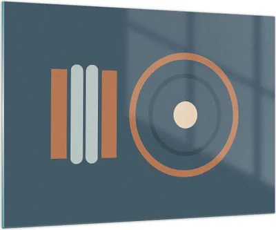 Produktbild von Bilder auf glas - Einteilig - Abstrakt modern Muster - 100x70cm - Glasbilder - Wandbilder - Bilder - zum Aufhängen bereit - Wanddekoration aus Glas - Glas Bilder - Wandbild auf Glas - GAA100x70-4567