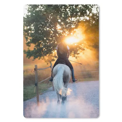Produktbild von MuchoWow® Mauspad Mousepad Pferd - Sonne - Sand 18x27 cm - Mousepads - Maus Mat - Pad - Mausunterlage