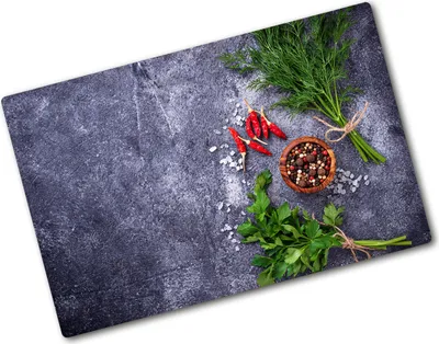 Produktbild von Tulup Glas Herdabdeckplatte - 80x52 cm - Glaskeramikkochfeld-Abdeckung Spritzschutz Glasabdeckplatte - Einteilig - Essen & Getränke - Kräuter und Gewürze - Grün