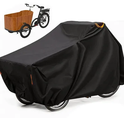 Produktbild von Fahrradabdeckung aus 420D Oxford (2,2×1×1,1 m) – wasserdicht, reißfest & UV-beständig – Schneefest & staubdicht, ideal für Lastenräder