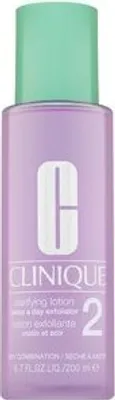 Obrázok produktu pre Clinique Clarifying Lotion 2, Pleťová voda, Ženy, 200 ml, Zmiešaná pleť, Suchá koža, Mastná pleť, Veľmi suchá koža, Hydratačný, Vyhladenie, Fľaša