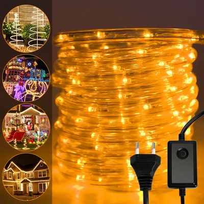 Immagine prodotto di TolleTour 10M LED luci di corda per esterni e interni con 240 LED luci di Natale decorazione natalizia giallo