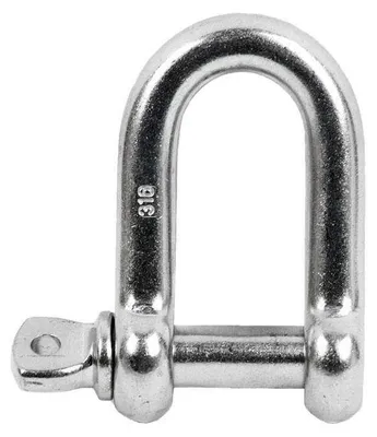 Schäkel M8, gerade, verzinkter Stahl, 10 Stück