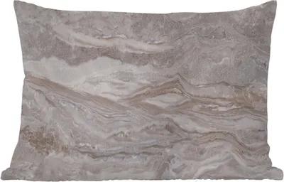 Produktbild von MuchoWow® Outdoor Kissen - Marmor - Steine - Rosa - Textur - 60x40 cm - Wetterfest - Lounge Kissen - Zierkissen - Kissen für Innenräume