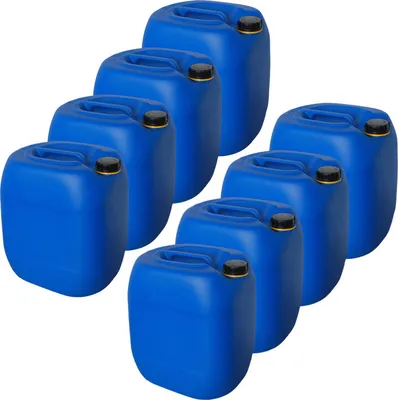 Produktbild von 8 x 30 Liter Kanister Wasserkanister Campingkanister Farbe blau lebensmittelecht (8x30knb)