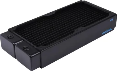 Produktbild von Alphacool 14439, Radiator, Messing, Kupfer, Stahl, Schwarz, 1/4", 60 °C, 4 Lüfter